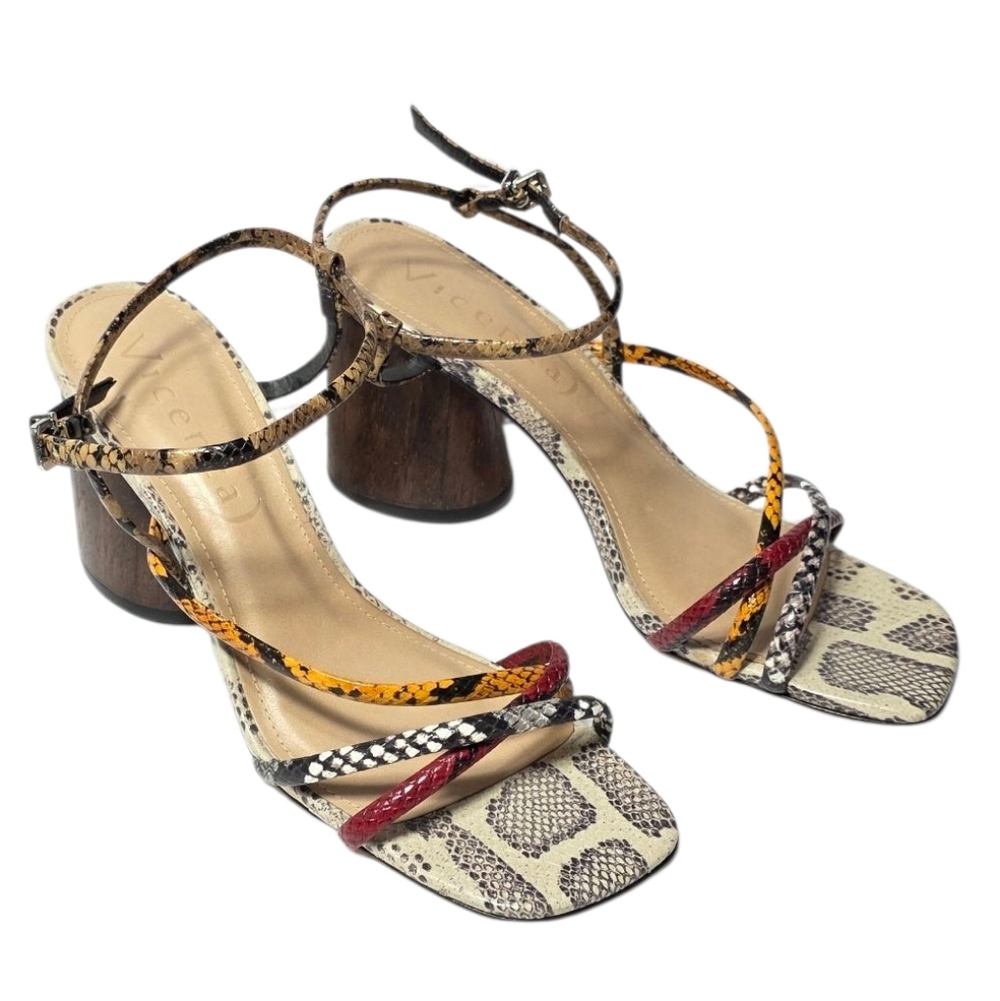 Vicenza Multicolor Strappy Heels
